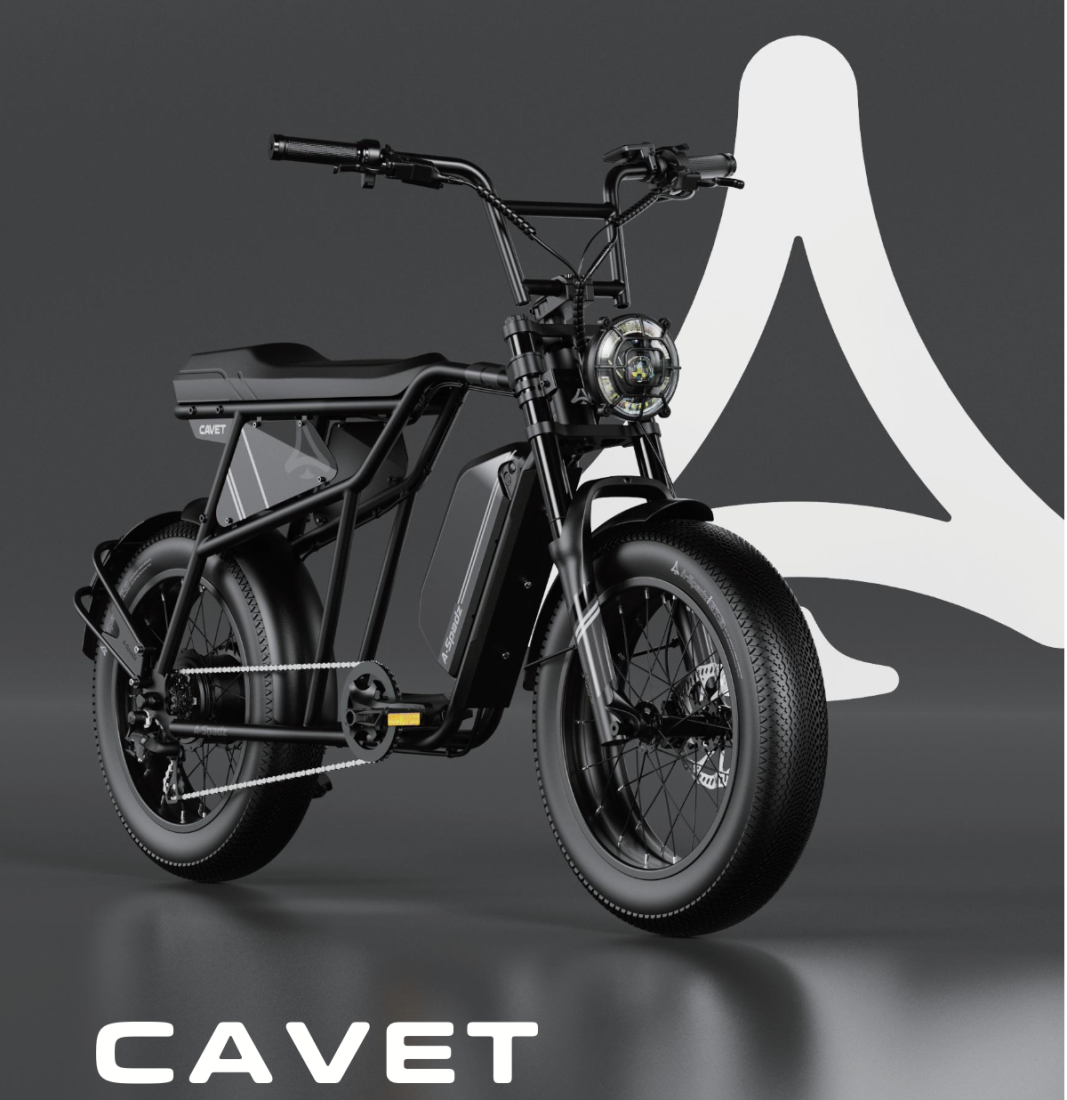 PACK SCHOOL Cavet’air Full Black + Antivol seatylock forever 110 cm + extension arrière + porte-bagages avant + gâchette + marquage + sacoche de tube + sacoche téléphone + cale-pieds junior Guppy
